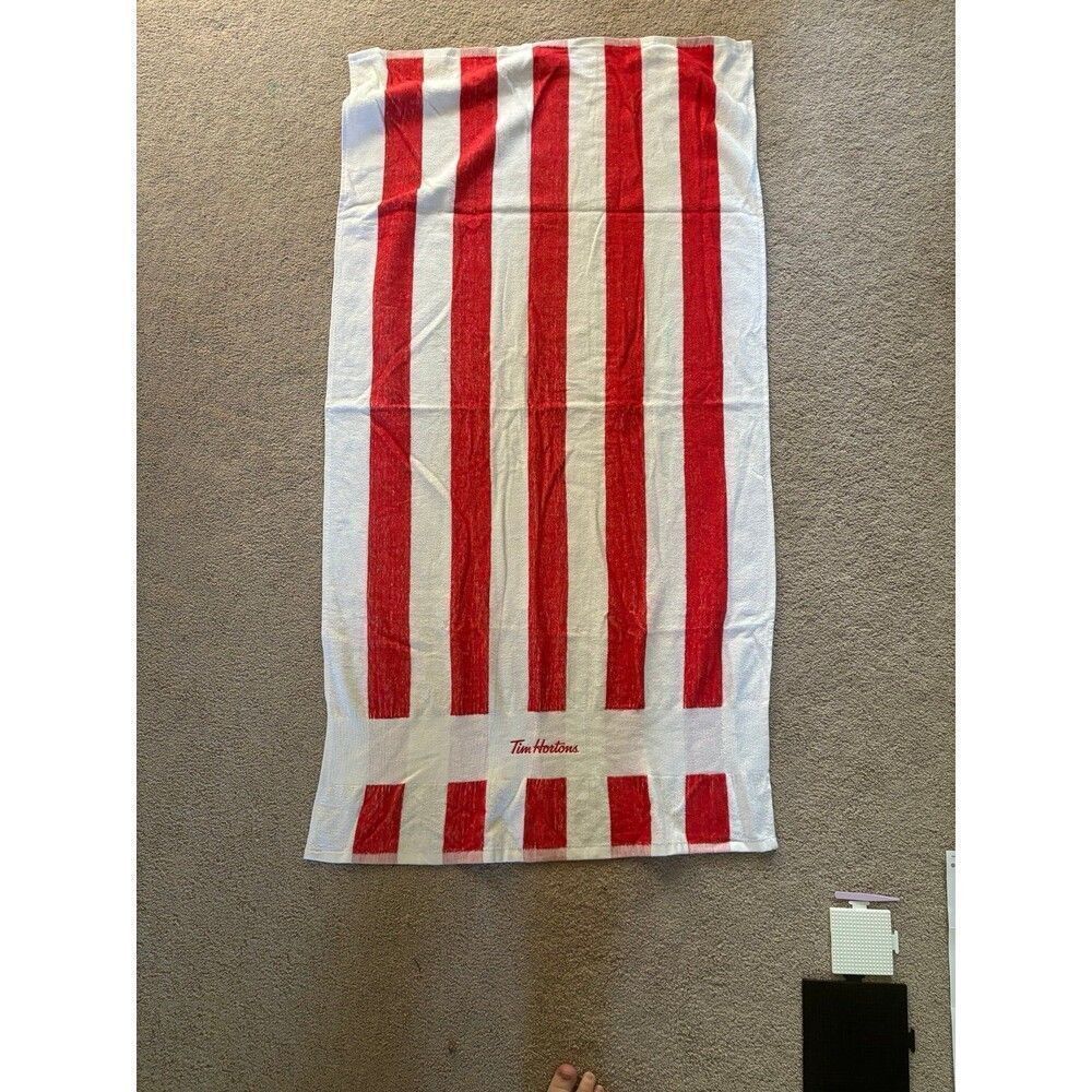 New Tim Hortons Large Beach Pool Bath Towel 26 1/2” x 52”